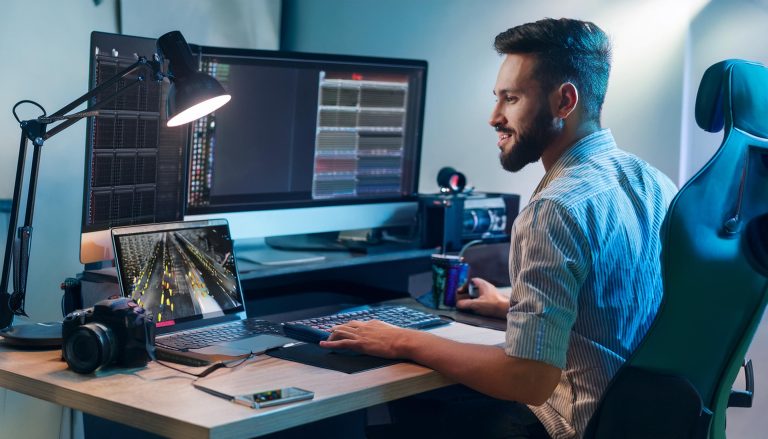 Firefly image of animator in home studio