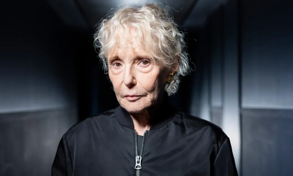 Claire Denis looking into the camera